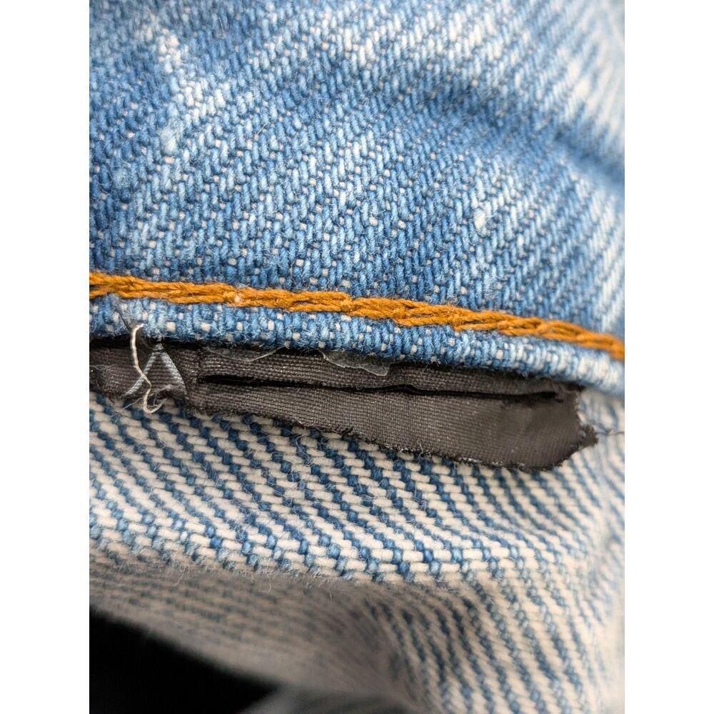 Zara Carpenter Jeans Size 4 Double Knee High Rise Straight - Picture 8 of 8